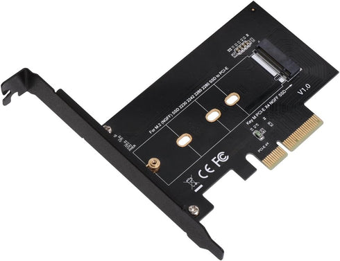 SIIG M.2 NGFF SSD to PCIe 3.0 x4 Card Adapter for 2230, 2242, 2260, 2280 M.2 SSDs (SC-M20014-S1)