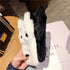 SGVAHY Furry Case for iPhone 7/8/SE2/SE3, Cute Cat Black Fur Fluffy Soft Warm Plush Fuzzy with Bling Glitter Protective