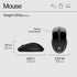 HP 250 Dual Mouse, Multi-OS & Device Compatibility, Dual-Mode 2.4 GHZ or Bluetooth, Ambidextrous (Black)