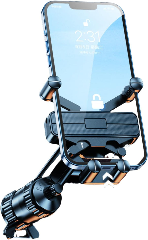 Rotatable Car Vent Phone Mount, Hands-Free Holder with Newest Metal Clip, Compatible with All iPhone Android Smartphones