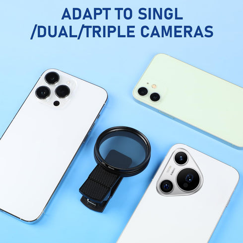 Grenben 52mm Clip-on CPL Phone Camera Filter Kit, Circular Polarizer Filter, CPL Polarizer Phone Camera Lens Filter