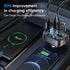 Bluetooth 5.3 Car Adapter FM Transmitter, 42W USB C Car Charger, Wireless Radio Receiver, Black