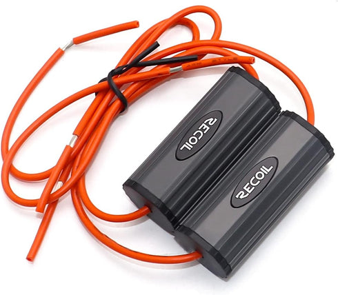 RECOIL BB-4 Bass Blocks for Car Audio 4 Inch Speakers, Eliminate Frequencies 0-1.2kHz at 4 Ohms (Pair)