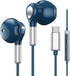USB C Earphones with Microphone for Samsung Galaxy S23 Ultra, S22, S21 FE, S20, A54, A53, iPhone 15 Pro Max, Pixel 8,