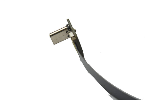 Slim Flat USB C 90 Degree Angled FPV Cable, USB Type-C to Standard USB A for Sync and Charging, Black (20CM)