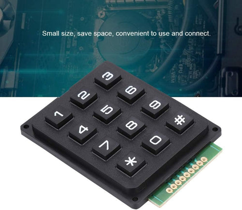 3x4 Mini Universal Keypad Module - 12 Keys Portable External Keypad for Projector Controller
