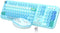 Wireless Keyboard Mouse Combo - MOFII 104 Round Keys Full-Size Cute Colorful Keyboard and Mouse for PC/Mac