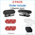 ?2-Pack? Magnetic Phone Holder for Car, Super Strong Magnet with 4 Metal Plates, 360° Rotation Dashboard Mount