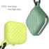 Waterproof Case for Airpods 3, Soft Silicone Protective Unibody Design, Wireless Charging with Keychain (Green&Night