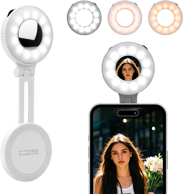 Magnetic Selfie Light for MagSafe, LED Ring Fill Light for iPhone, Portable