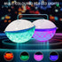 Floating Pool Speakers with Colorful Lights, Bluetooth Wireless Pool Speaker Floatable IPX7 Waterproof, Built-in Mic,Crystal Clear Sound Pool Speakers with Lights for Hot Tub Outdoors Swim