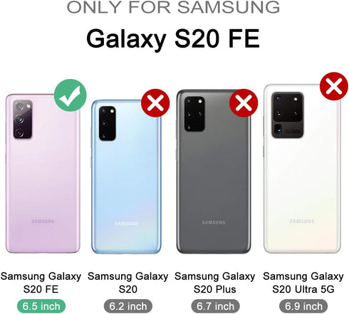WeLoveCase for Samsung Galaxy S20 FE 5G Case, 3 in 1 Full Body Heavy Duty Protection, Rose Gold