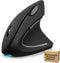 TECKNET Ergonomic Mouse Rechargeable Bluetooth - 4800 DPI Vertical Mice 6 Adjustable Levels,