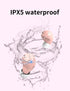Kids Wireless Earbuds TWS Bluetooth 5.3 Headphones with Touch Control, Pink Kitty Wireless Charging Case, IPX5