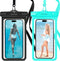 Waterproof Phone Pouch/Case, 2 Pack Holder for iPhone 15 14 13 12 11 Pro Max, Universal Dry Bag for Travel