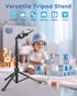 Victiv 72" Phone Tripod, Camera Stand Tripod with Remote and Phone Holder, Stable & Adjustable Tall, Suit