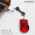 memzuoix Wired Mouse - Pomegranate Red USB Computer Mouse, 1200 DPI, Ergonomic Design, 5 Buttons, 5FT Cord