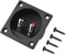 Speakers Terminal Box, Push Spring Type 2 Binding Post Cable Connector for DIY Home Car Stereo Speaker & Subwoofer