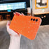 MINSCOSE Compatible with Samsung Galaxy S20 FE 5G Case, Cute Neon Bright Color Glitter Bling Thin Slim Shockproof Cover