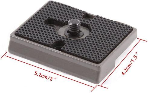FocusFoto Camera Tripod Quick Release Plate, 1/4"-20 Screw Mounting for Manfrotto QR 200PL-14 323 RC2