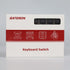 GATERON KS-15 Optical Silver Keyboard Switches, 45gf RGB LED Infrared Path Linear Key Switches (35PCS)