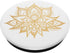 Golden Lotus Flower Yellow Prana Mandala, Beautiful Elegant PopSockets Swappable PopGrip