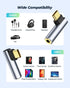 USB C to 3.5mm Audio Adapter, USB Type C to 3.5mm Female Headphone Jack Dongle Aux Adapter DAC Stereo HiFi Right Angle