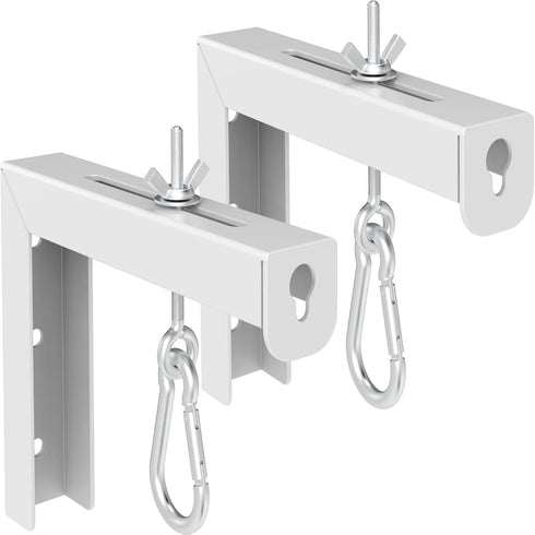 Universal Projector Screen L-Bracket Wall Mount, 6 Inch Adjustable Extension for Home Projector and Movie Screens