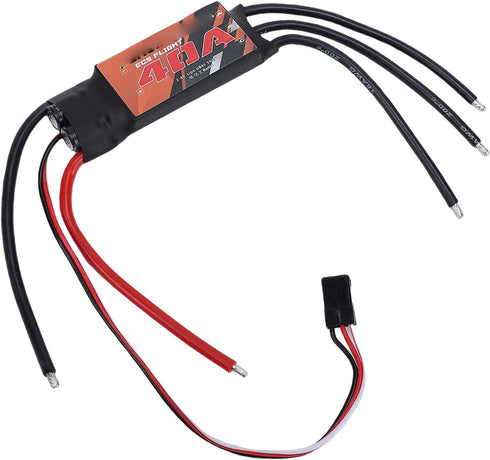 40A 2-4S AM32 Zunate Brushless ESC for Fixed Wing Quadcopters and Multirotor, LiPo Support with BLHeli and Open Source