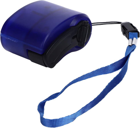 Hand Crank Charger, Emergency Supplies, Compact DC 5.5V 600mA Hand Crank USB Phone Charger, Blue