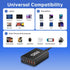 European USB C Charger Station, Fast Charging Hub with 6 Multi Ports, 120W GaN PD QC Block for Apple, Samsung