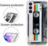 FAteam Shockproof Case for Galaxy S21 5G - Scratchproof TPU Soft Bumper Retro Cassette Tape Compatible with Samsung