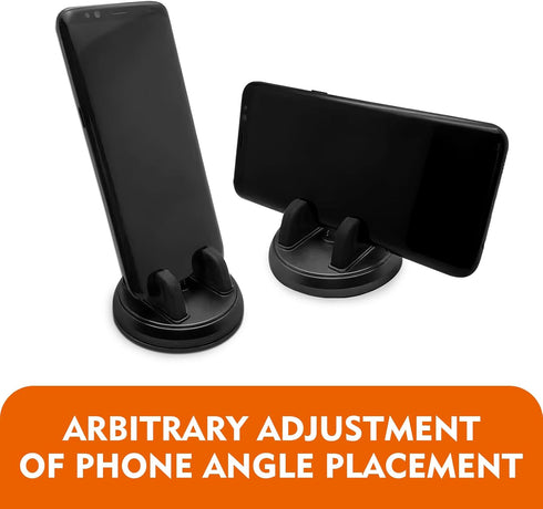 Teybouk 360 Car Dashboard Cell Phone Holder, Degree Adjustable Rotatable Cell Phone Car Mount, Center Console Desktop