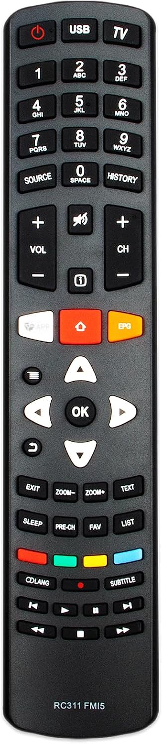 ALLIMITY RC311 FMI5 Remote Control Replacement for VU LCD LED Smart TV
