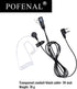 Single-Wire Walkie Talkie Earpiece for Midland GXT LXT Radio with PTT Mic Transparent Air Acoustic Tube
