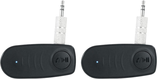 Rockville BT-Link Bluetooth Adapters (2), Aux to Bluetooth 5.0, Wireless Sync, DSP Audio,
