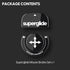 Superglide1 Mouse Feet/Skates - Ultra Strong Glass for Logitech G Pro X Superlight1 (Black)