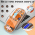 Transparent Wireless Mouse BT5.1/2.4G Bluetooth Mouse Rechargeable Mute Mouse for Mac,iPad,MacBook,Laptop,PC(Orange)