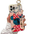 Cute iPhone 13 Pro Max Case with Wrist Strap - Glitter Bling Cartoon IMD Soft TPU Cover for Girls