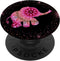 Cute Pink Purple Mandala Baby Elephant PopSockets Grip and Stand for Phones and Tablets - Cool Black Background
