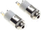 2.5mm Jack Socket, Stereo Chassis Panel Mount Solder Connector with Locking Nut, Pack of 2 for Headphones