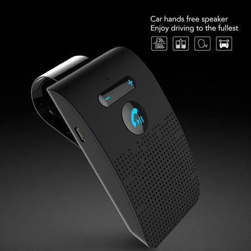 Car Bluetooth Speaker for Cell Phone, Hands-Free Bluetooth Speaker Phone with Back Clip, Auto Power On Off