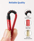 JSAUX 4FT Stereo Audio Cable, 6.35mm Male to 3.5mm Male TRS, Bidirectional for Guitar, iPod, Laptop, Speaker, Red
