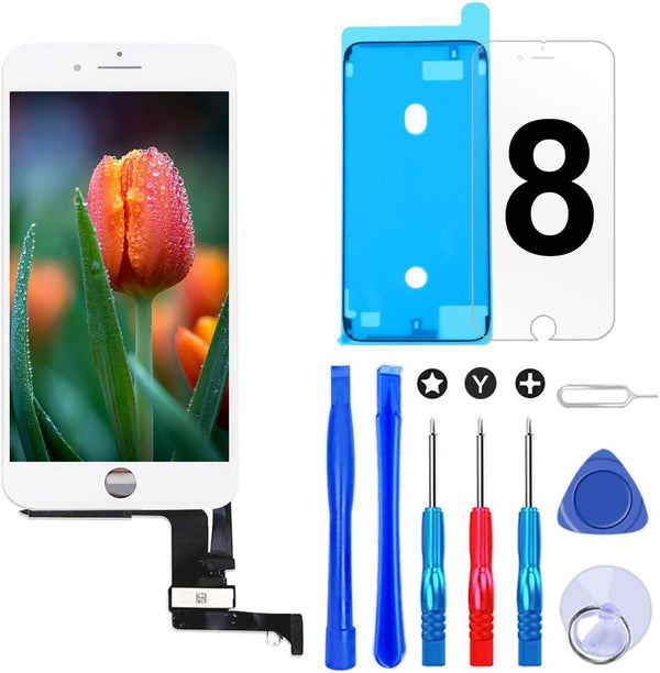 Brinonac Screen Replacement for iPhone 8/SE 2020, 4.7 inch LCD Digitizer Touch Screen Full Set