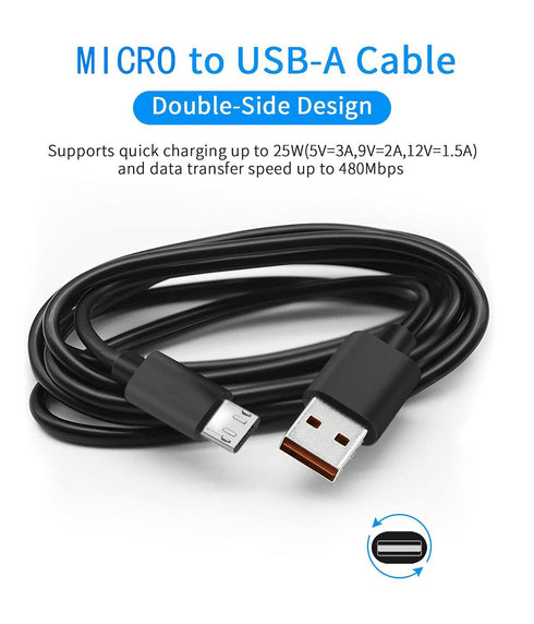 USB Fast Charger Cable for Anker Soundcore Life Q20, 2, Mini, Flare Mini Wireless Headphone Speakers - 5ft