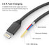 Apple MFi Certified iPhone Charger Extension Cord, 3.3FT Nylon Braided Lightning Adapter for iPhone 14 Pro, 13 Pro, 12,