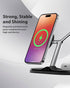 3-in-1 Wireless Charging Station for Apple Devices, Fast Charging Station for iPhone and Watch with MagSafe, Stable