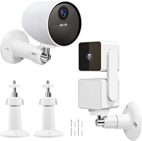 Dual Pack Wall Mount for Wyze Cam Pan V3, Adjustable Bracket for Indoor & Outdoor Use, Compatible with SimpliSafe Camera