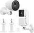 Dual Pack Wall Mount for Wyze Cam Pan V3, Adjustable Bracket for Indoor & Outdoor Use, Compatible with SimpliSafe Camera