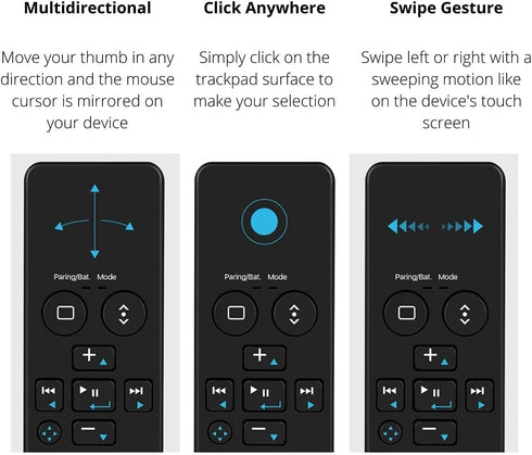 TNP Bluetooth Remote Control for iPad iPhone, Trackpad Media Presenter for iOS, Mac, Android Tablet PC, Wireless Camera